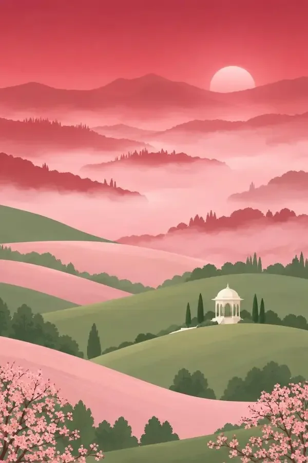 她栖春山 竖版短剧封面，题材为甜宠心动